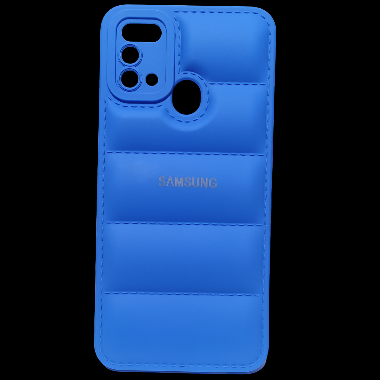 Sky Blue Puffon silicone case for Samsung M31