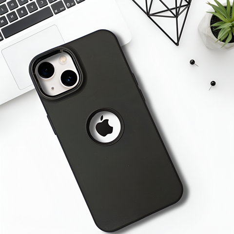 Spoov Black Silicone Case for Apple iphone 13