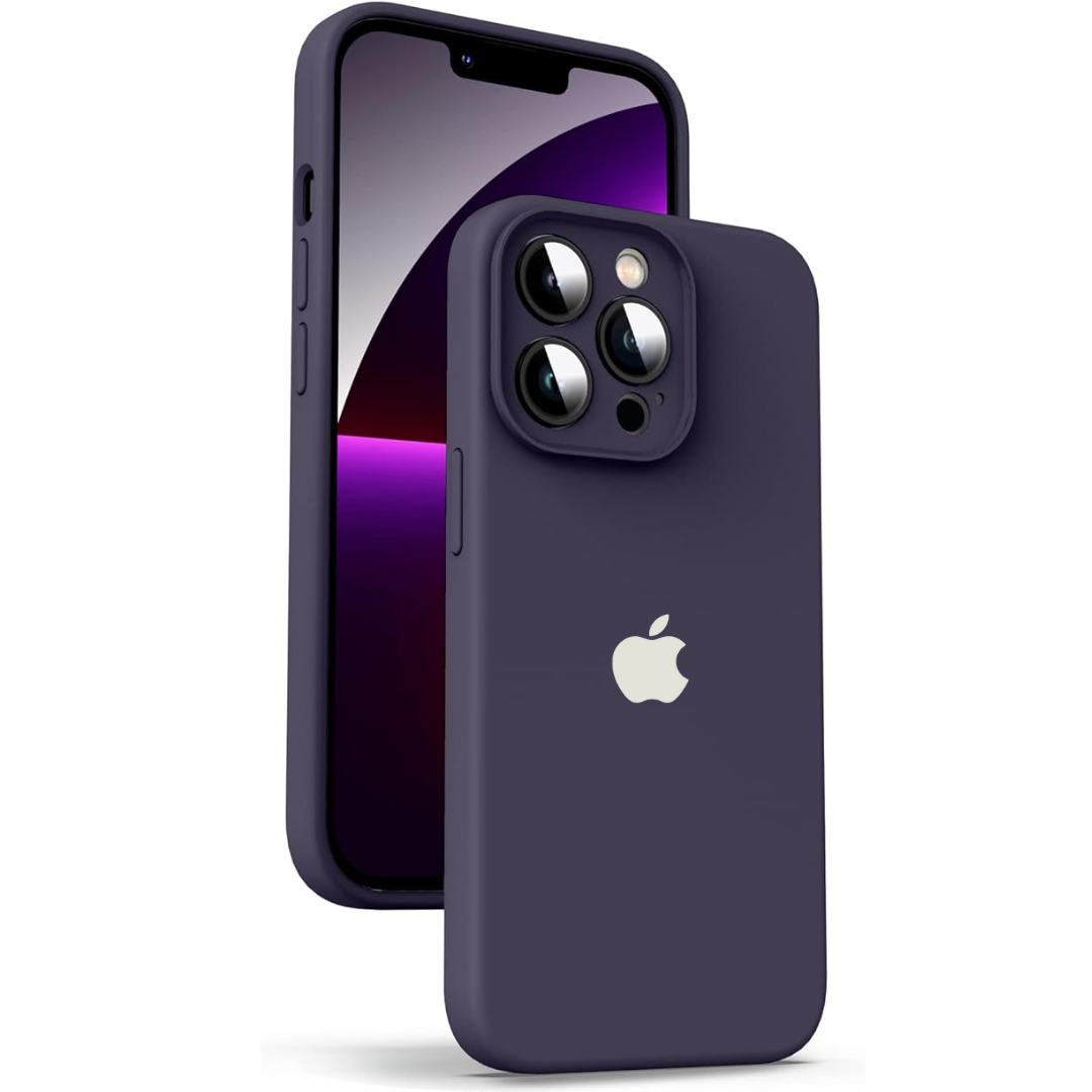 Deep Purple Original Camera Silicone case for Apple iphone 15 Pro Max