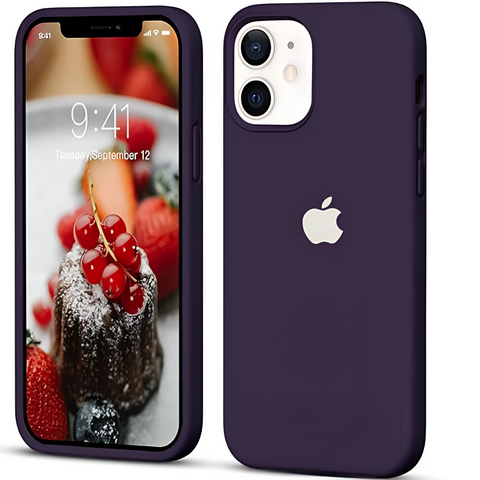 Deep Purple  Original Silicone case for Apple iphone 12 Mini