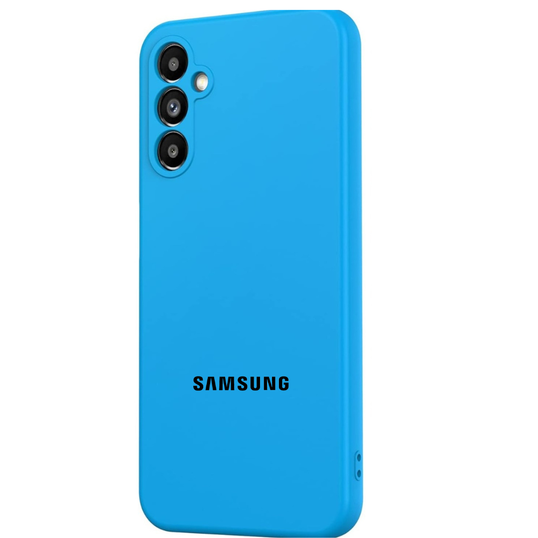 Sky Blue Original Camera Safe Silicone case for Samsung S24