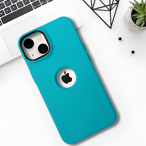 Spoov Sky Blue Silicone Case for Apple iphone 14