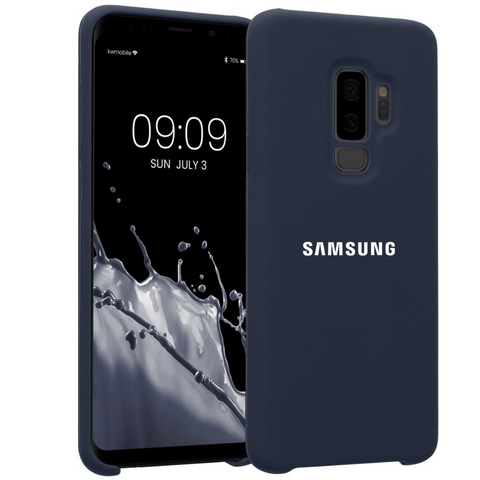 Dark Blue Camera Original Silicone case for Samsung S9 Plus