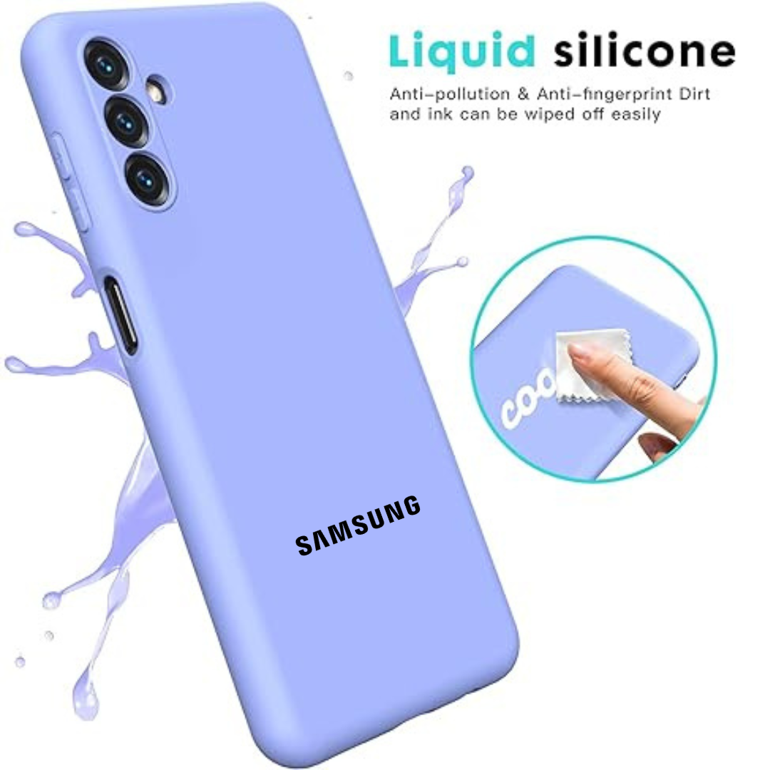 Purple Original Camera Safe Silicone case for Samsung S24