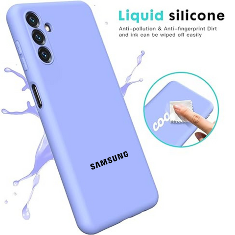 Purple Original Camera Safe Silicone case for Samsung S24