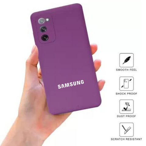 Deep Purple Camera Original Silicone Case for Samsung S20 FE