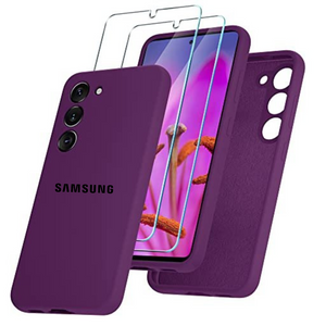 Dark Purple Camera Original Silicone case for Samsung S22