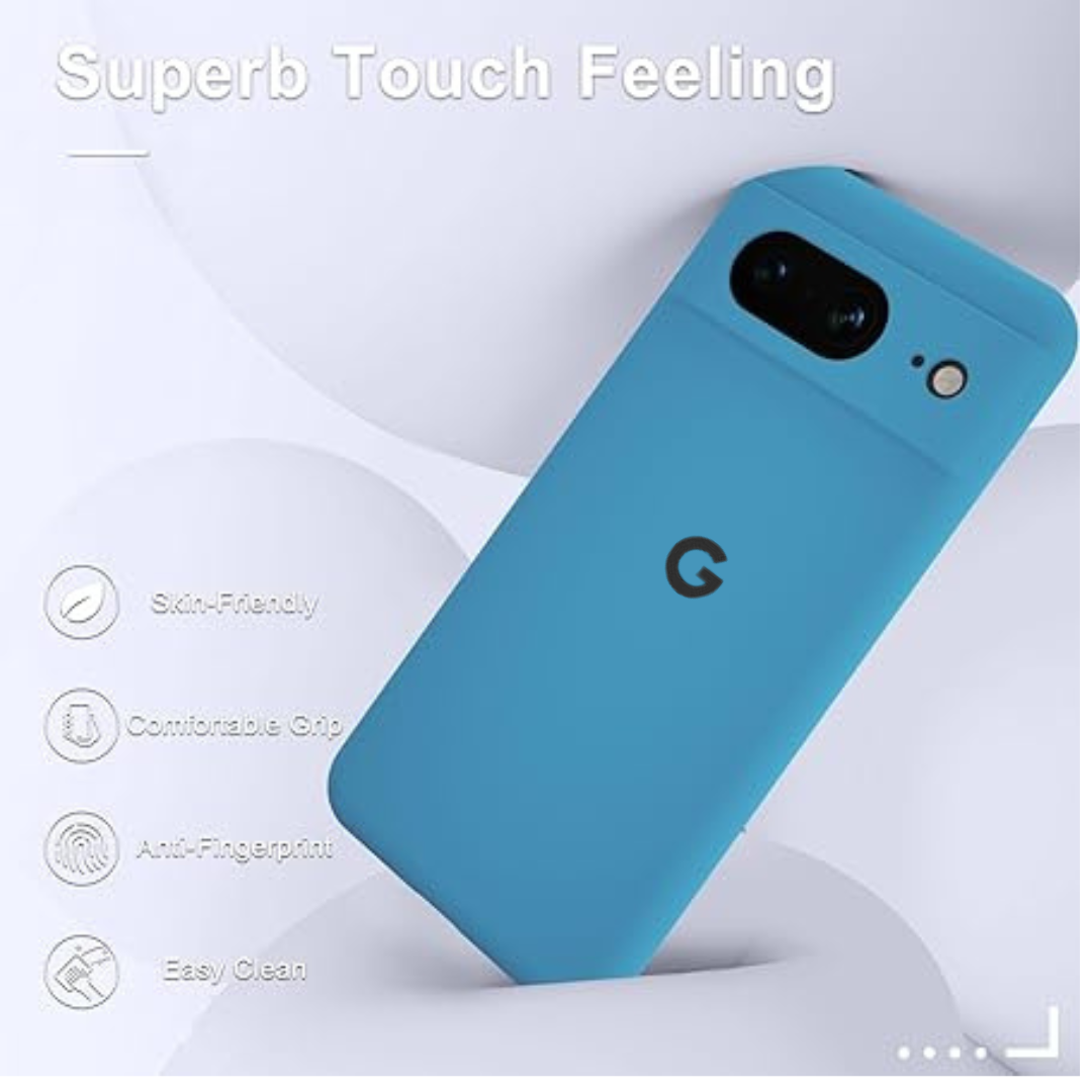 Sky Blue Camera Original Silicone case for Google Pixel 7A