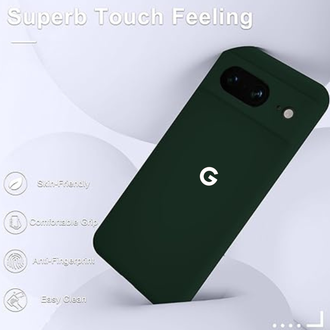 Dark Green Camera Original Silicone case for Google Pixel 8a