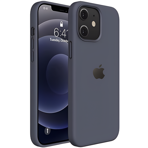 Grey Original Silicone case for Apple Iphone 12