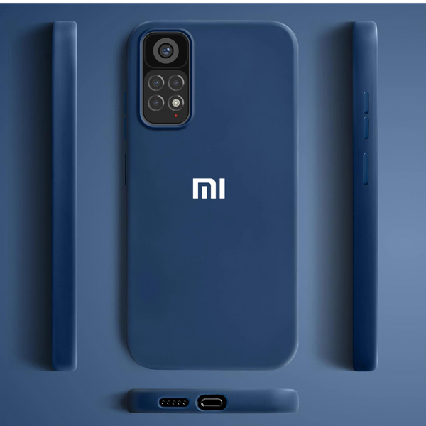 Dark Blue Original Silicone Case for Redmi 10 Prime