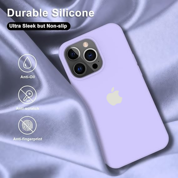 Purple Original Silicone case for Apple iphone 14 Pro
