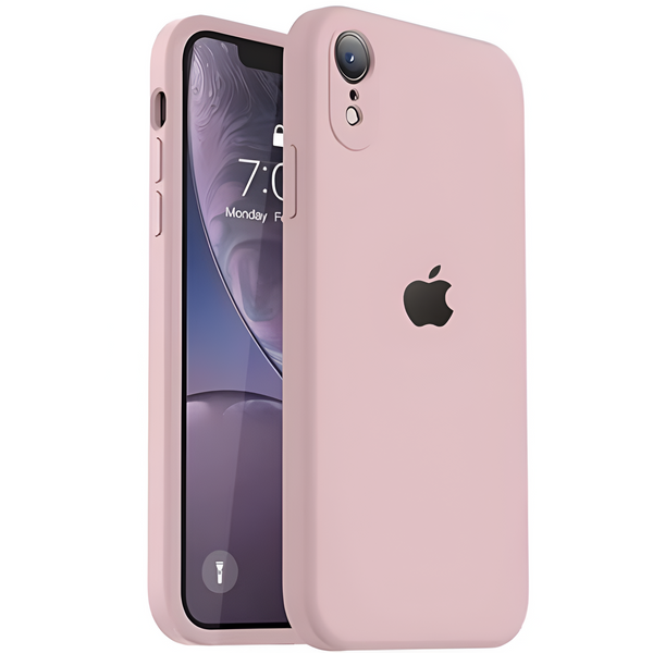 Pink Original Camera Safe Silicone Case for Apple Iphone XR