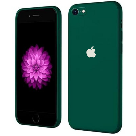 Dark Green Original Camera Silicone Case for Apple Iphone 7