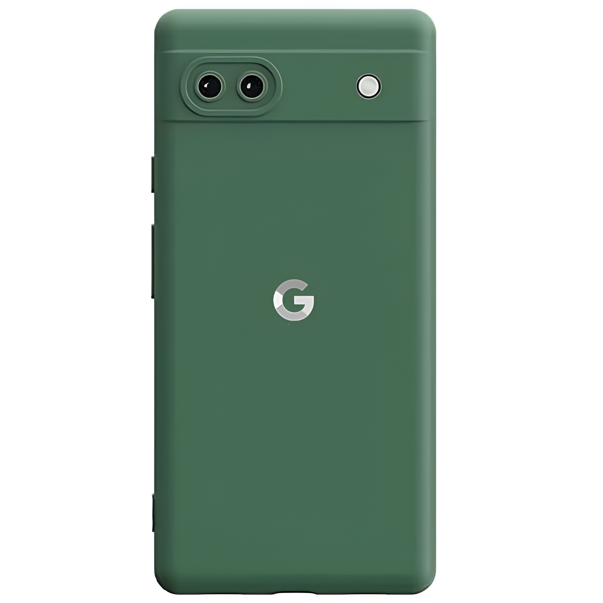Dark Green Candy Camera Silicone Case for Google Pixel 6A
