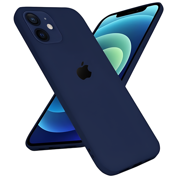 Dark Blue Original Silicone case for Apple iphone 12