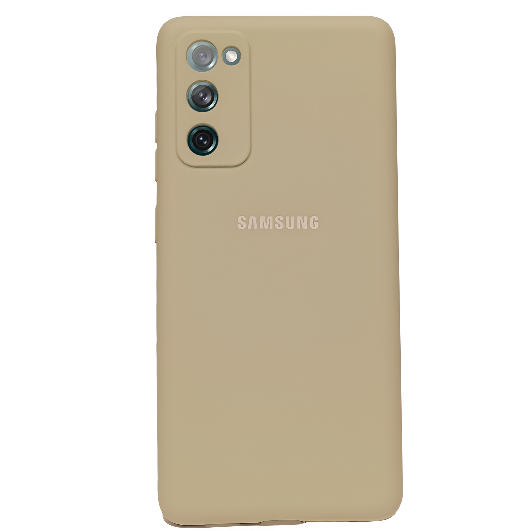 Light Brown Original Camera Silicone case for Samsung S20 FE