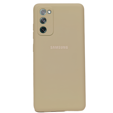 Light Brown Original Camera Silicone case for Samsung S20 FE