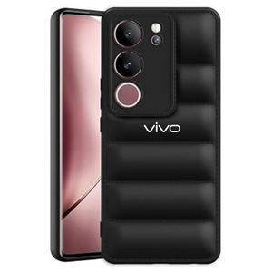 Black Puffon silicone case for Vivo V29 5G