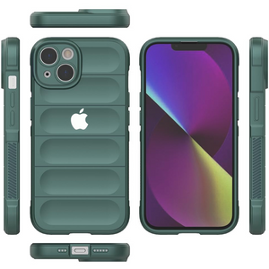 Dark Green Wave Case for Apple Iphone 14