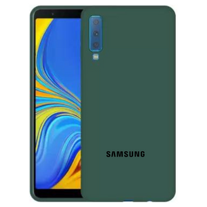 Dark Green Silicone Case for Samsung A7 2018