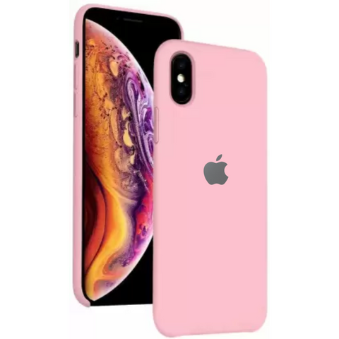 Pink Original Silicone case for Apple iphone Xs Max