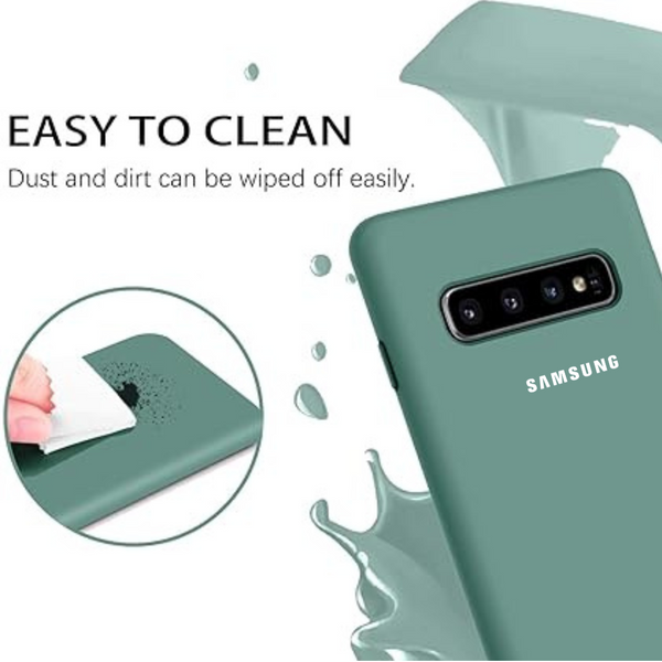 Green Original Silicone case for Samsung S10