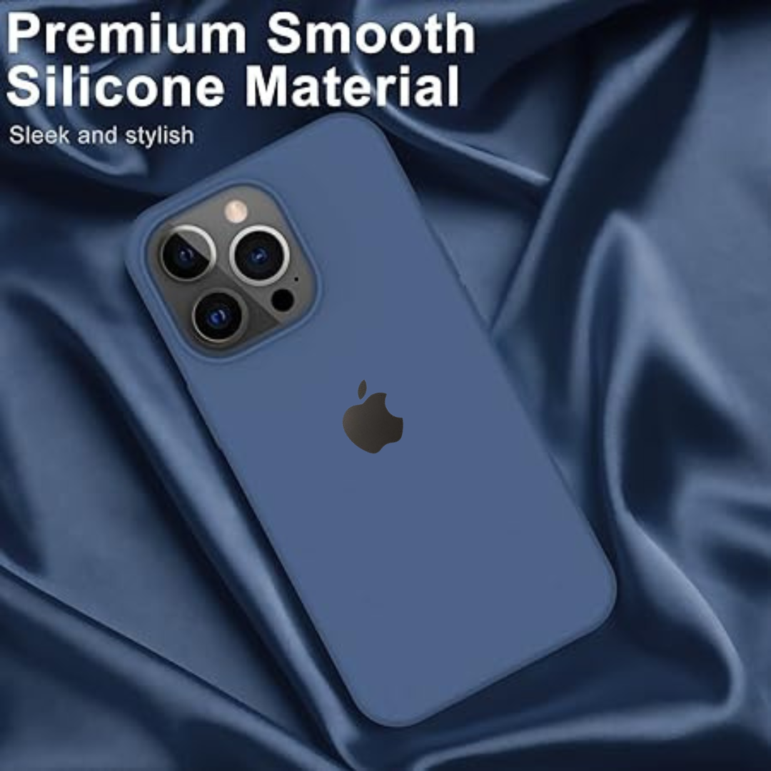 Blue Original Silicone case for Apple iphone 15 Pro Max