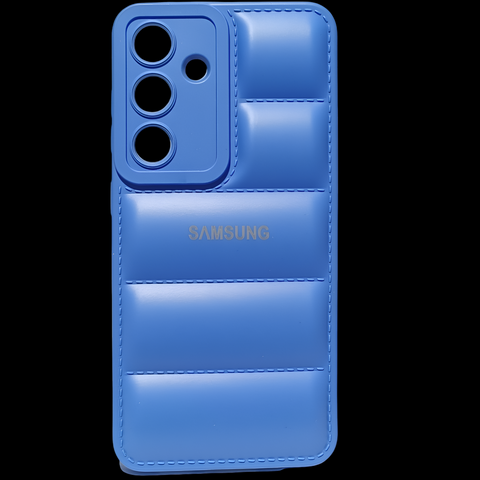 Sky Blue Puffon silicone case for Samsung S24 5G