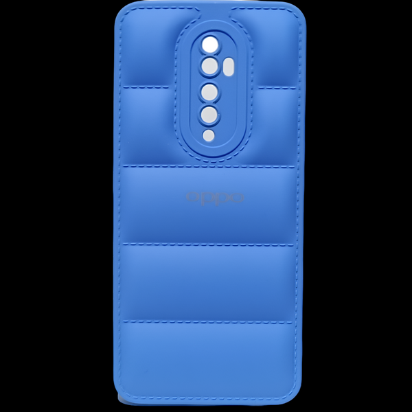 Sky Blue Puffon silicone case for Oppo Reno 2Z