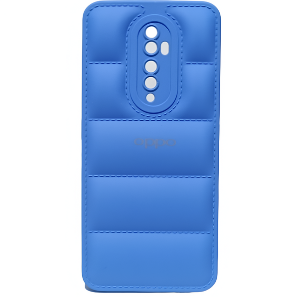 Sky Blue Puffon silicone case for Oppo Reno 2Z