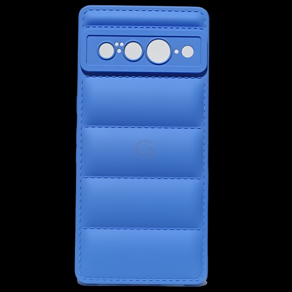 Sky Blue Puffon silicone case for Google Pixel 7 Pro