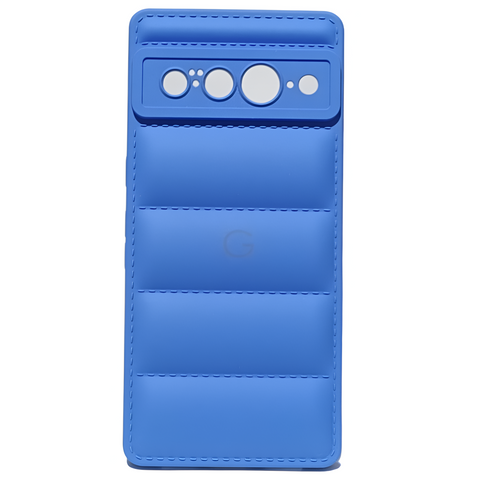 Sky Blue Puffon silicone case for Google Pixel 7 Pro