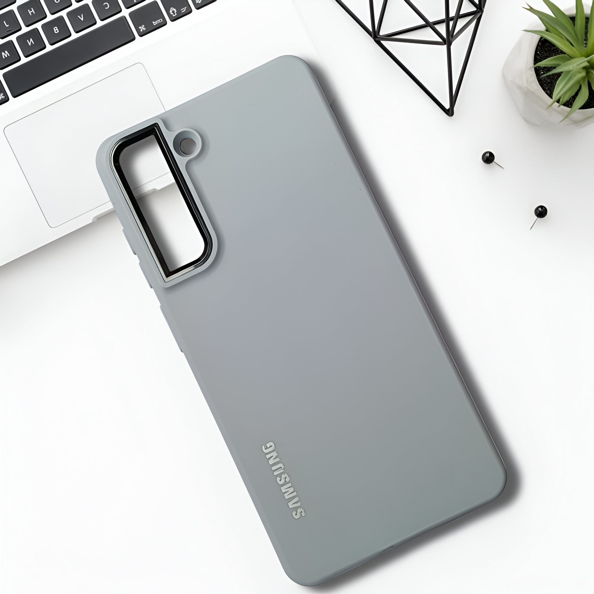 Spoov Grey Silicone Case for Samsung S21 Fe