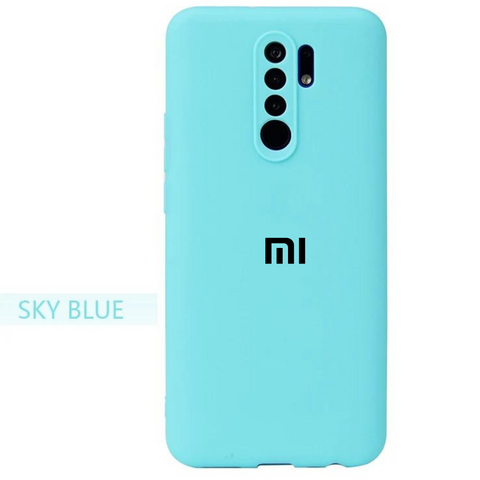 Sky Blue Camera Original Silicone Case for Redmi Note 8 Pro