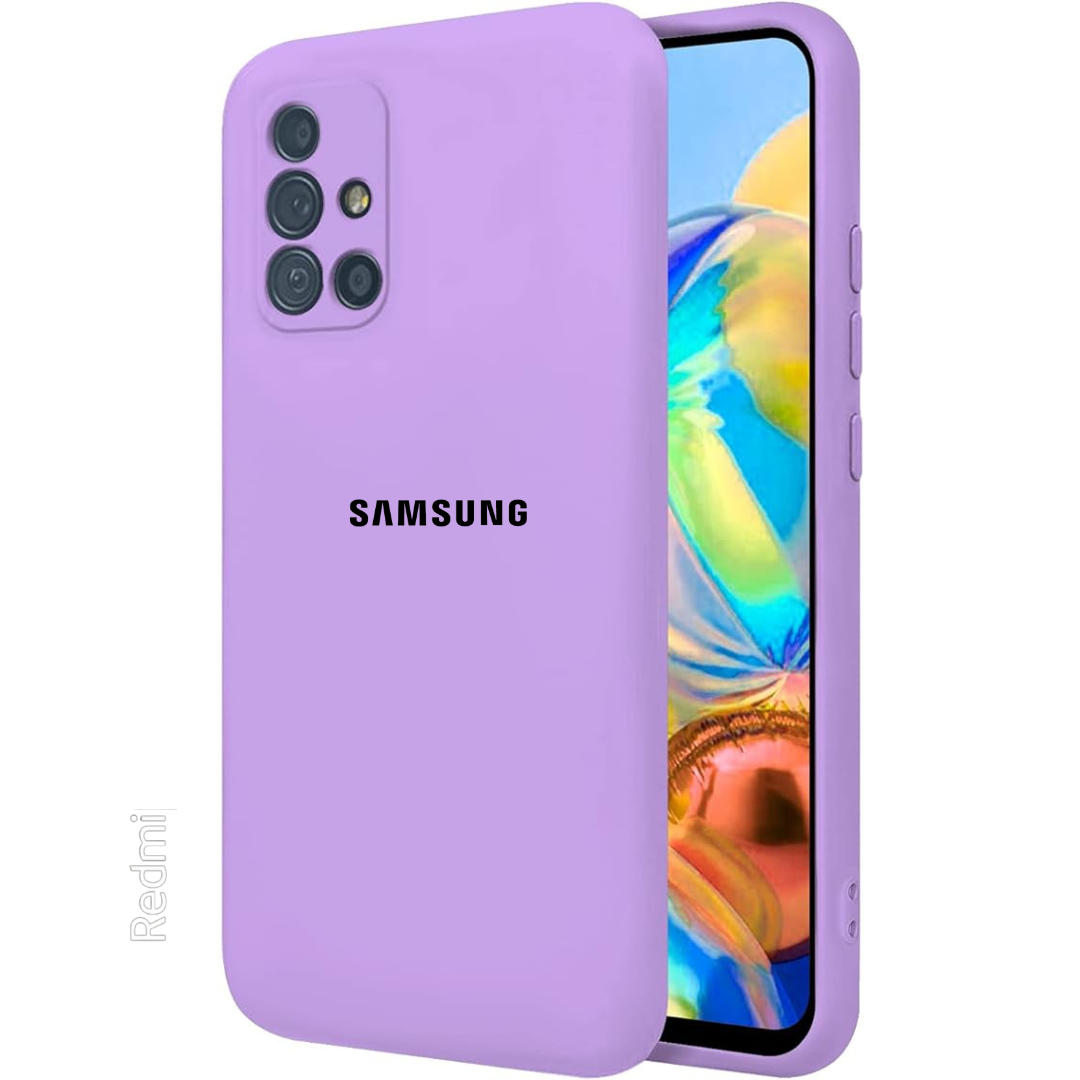 Purple Camera Original Silicone Case for Samsung A51