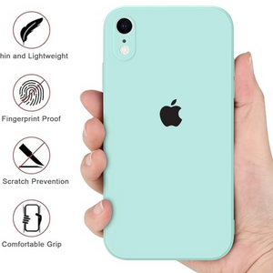 Light Blue Original Camera Silicone case for Apple iphone XR