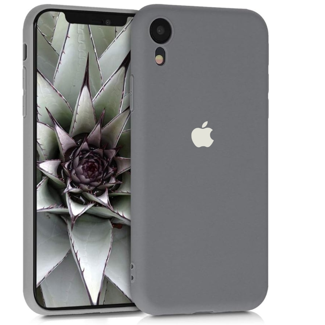 Grey Original Camera Silicone case for Apple iphone XR