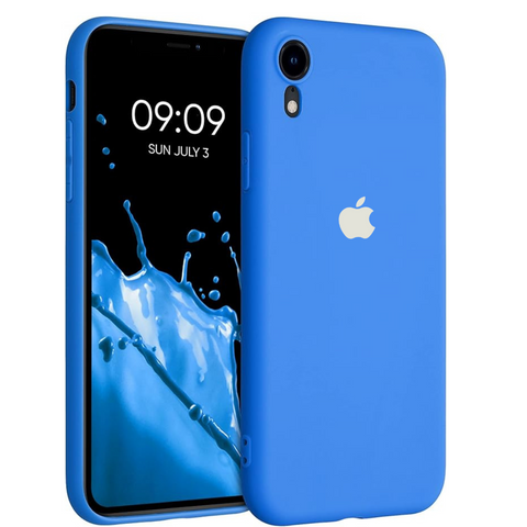 Sky Blue Original Camera Silicone case for Apple iphone XR