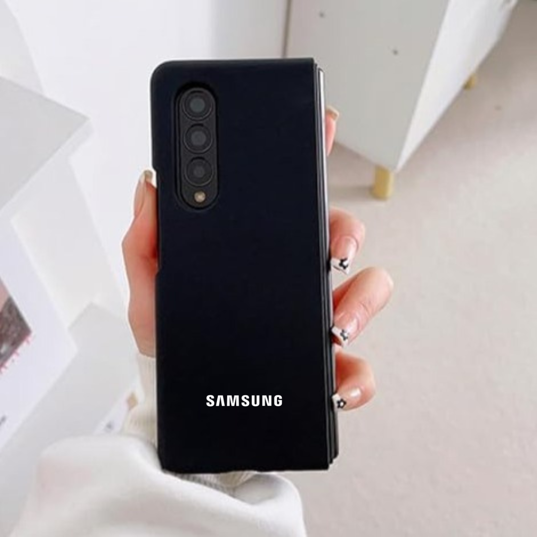 Black Original Silicone case for Samsung Z Fold 4 5G