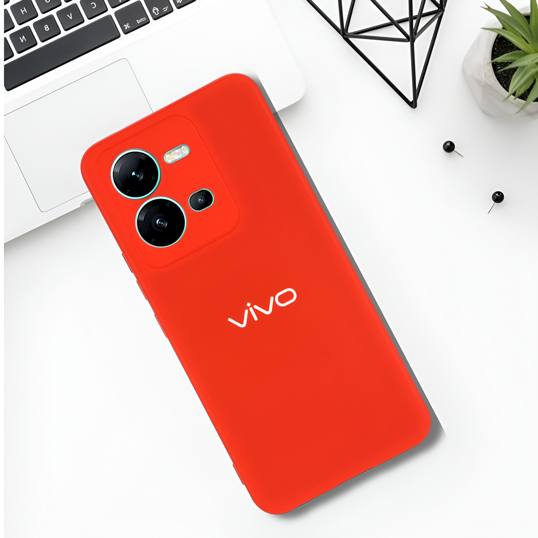 Red Candy silicone Case for Vivo V25