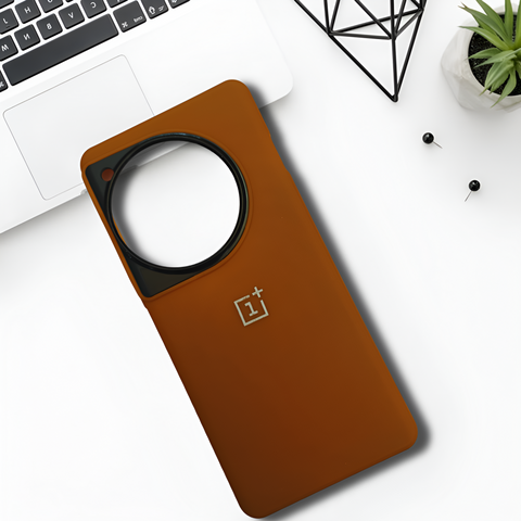 Spoov Brown Silicone Case for Oneplus 12