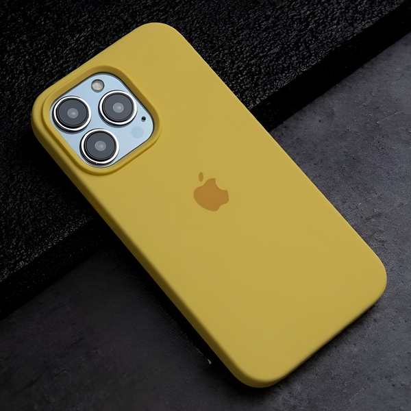 Yellow Original Silicone case for Apple iPhone 13 Pro Max