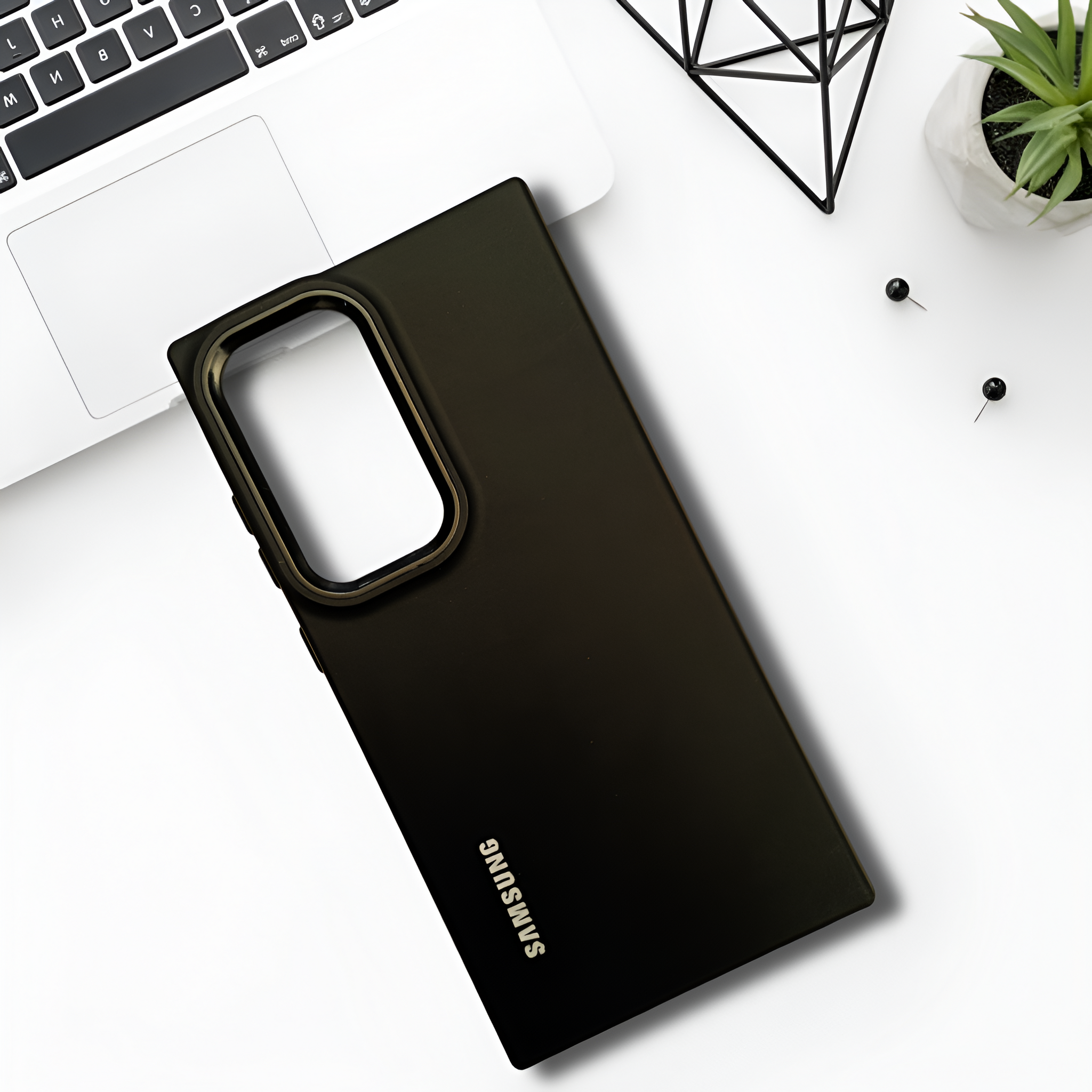 Spoov Black Silicone Case for Samsung S23 Ultra