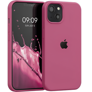 Dark Pink Original Silicone case for Apple iphone 15