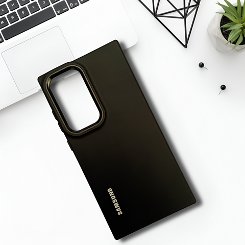 Spoov Black Silicone Case for Samsung S24 Ultra