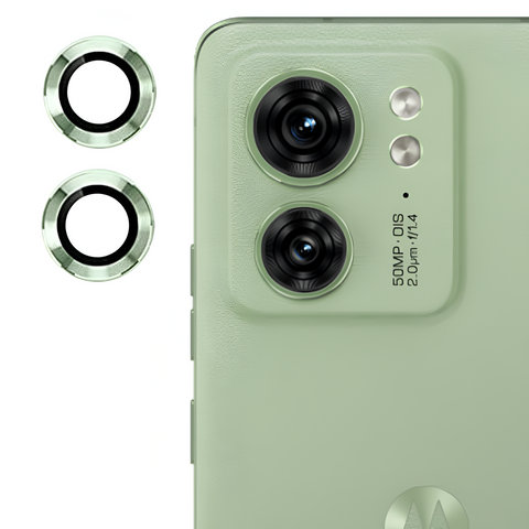 Light Green Metallic camera ring lens guard for Motorola Edge 40