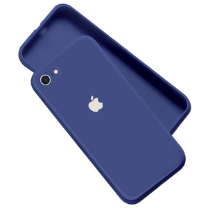 Dark Blue Original Camera Safe Silicone Case for Apple Iphone SE 2
