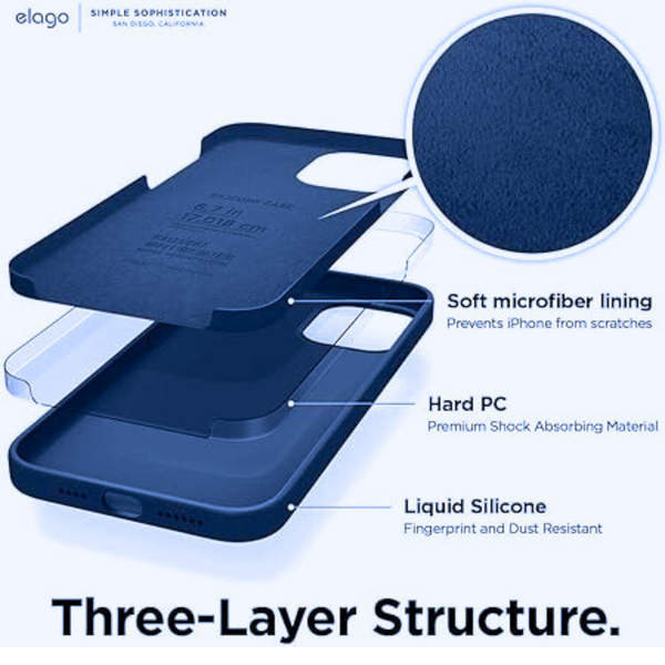 Blue Original Silicone case for Apple iPhone 12