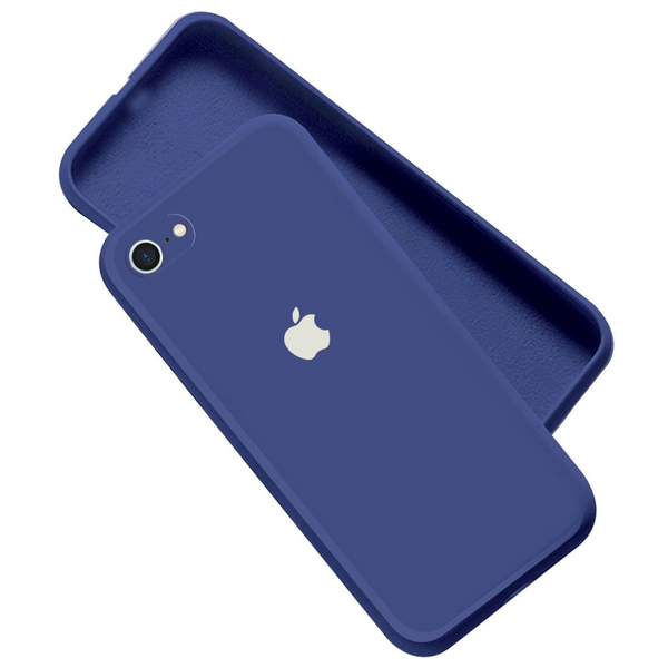 Dark Blue Original Camera Silicone Case for Apple Iphone 7